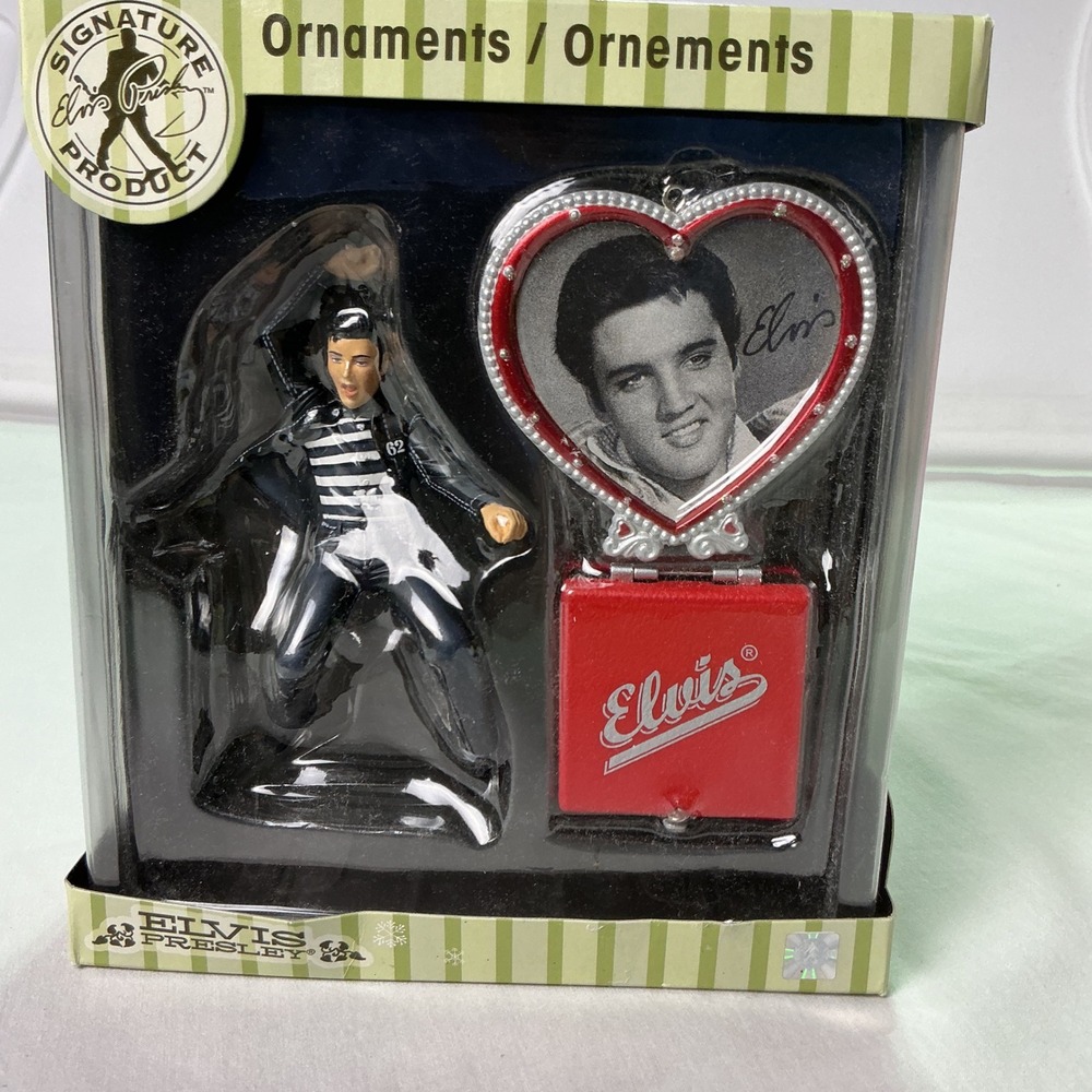 2008 Elvis Presley Jailhouse Rock Christmas Ornament Set American Greetings NIB